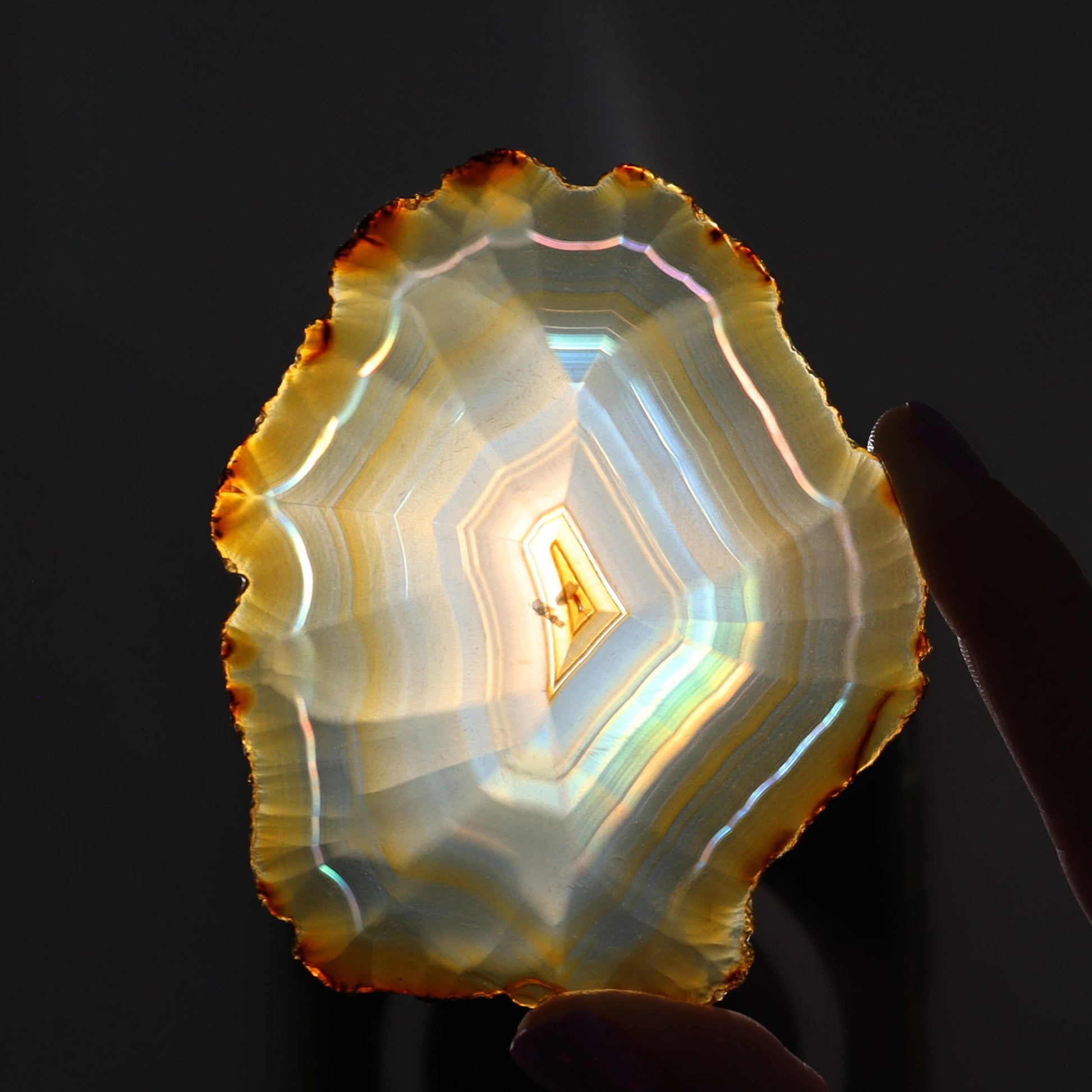 Iris Agate Slices Set of 6 - Expert Wholesale and Supplier of Wholesale Crystals & Bulk Gemstones, ["Agate","Iris Agate","Slices and Slabs"]