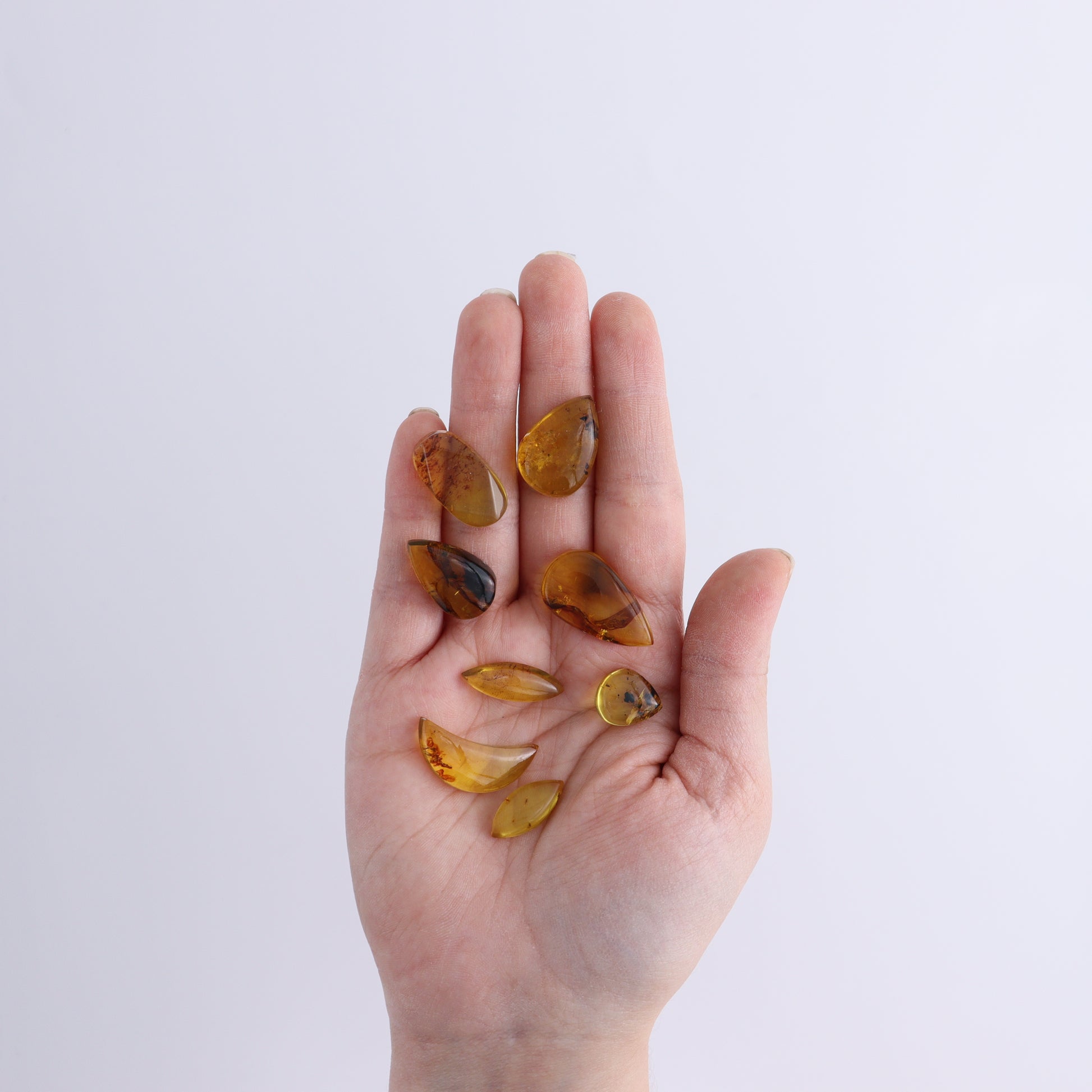 Amber Cabs Set of 12 - Expert Wholesale and Supplier of Wholesale Crystals & Bulk Gemstones, ["Amber","Cabs"]