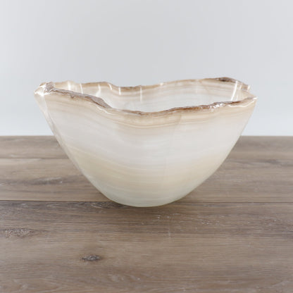 Mexican Onyx/Calcite Bowl 12"