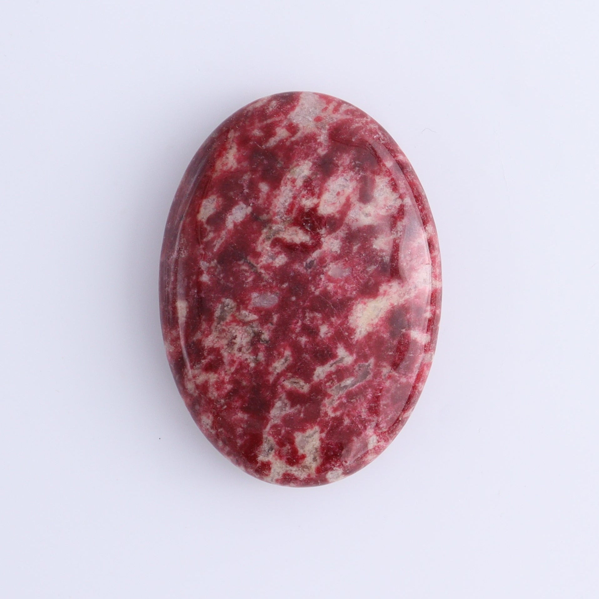 Thulite Palm Stones Set of 3 - Expert Wholesale and Supplier of Wholesale Crystals & Bulk Gemstones, ["Palm Stones","thulite"]