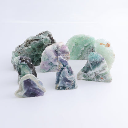 Fluorite Face Polished Set of 8 - Expert Wholesale and Supplier of Wholesale Crystals & Bulk Gemstones, ["Face Polished","Fluorite","Mexico"]