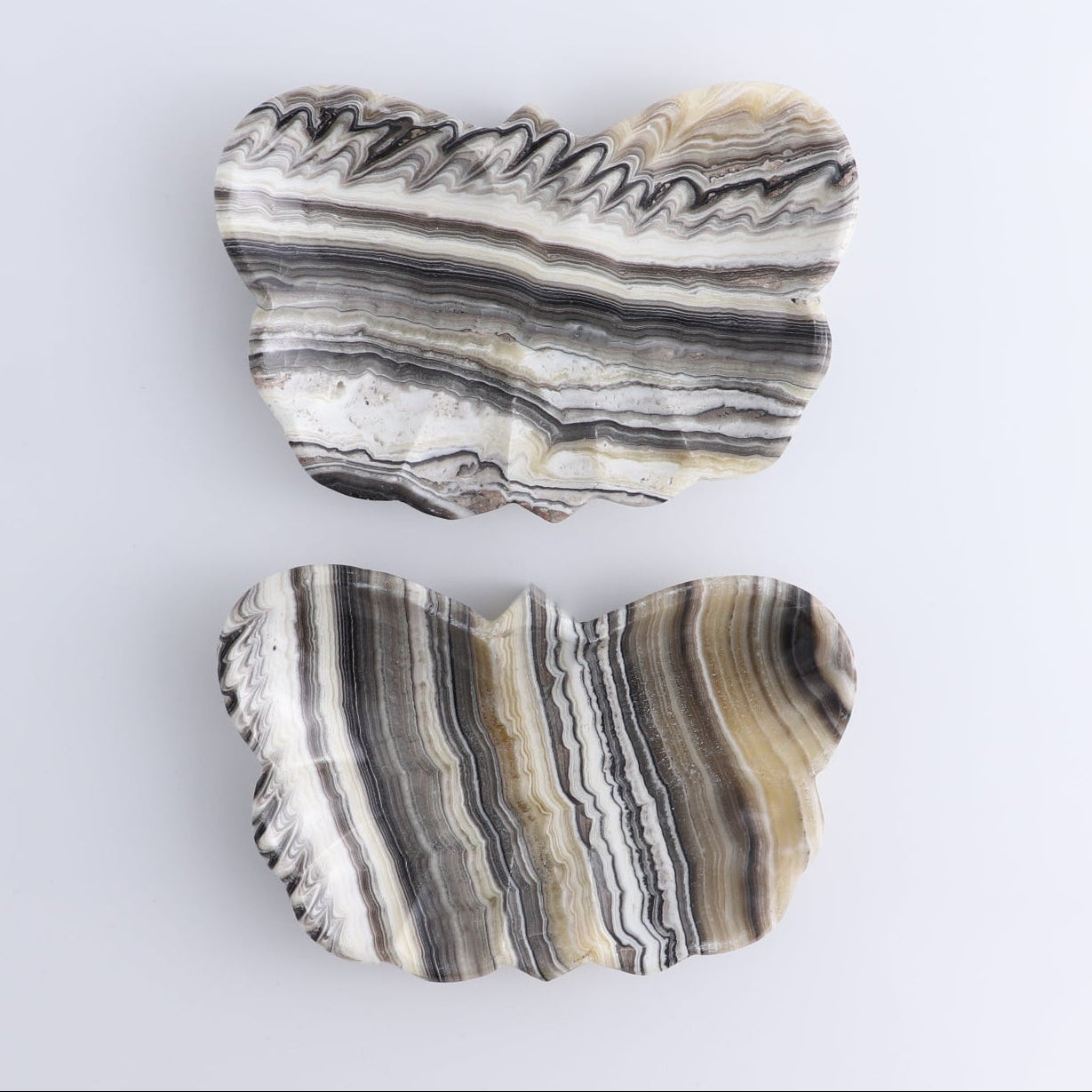 Mexican Onyx/Calcite Butterfly Dish Set of 5