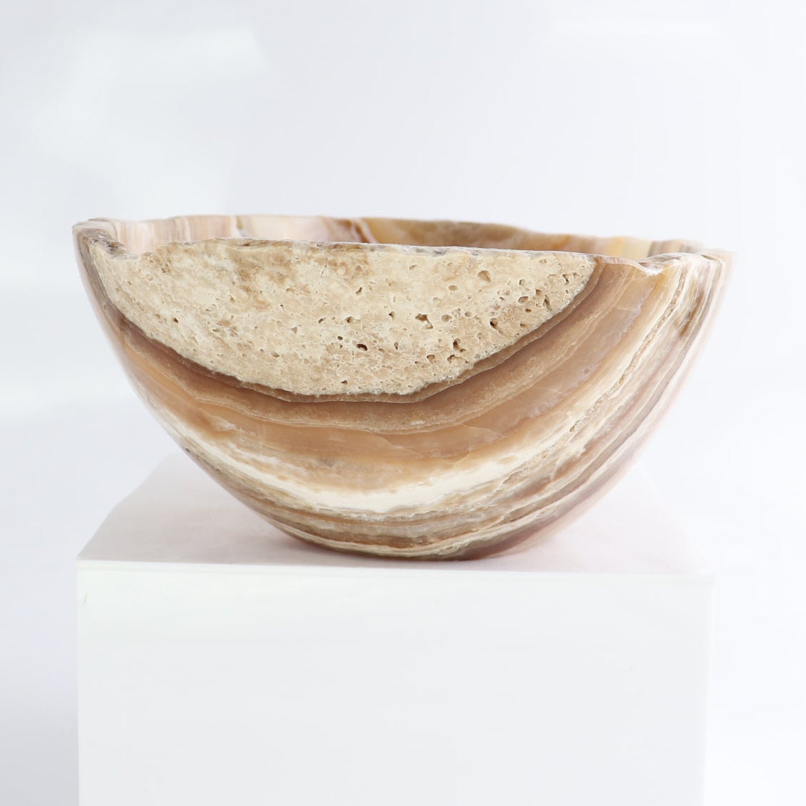 Mexican Onyx/Calcite Bowl 10"