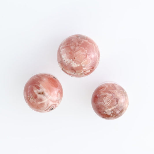 Rhodochrosite Spheres Set of 10