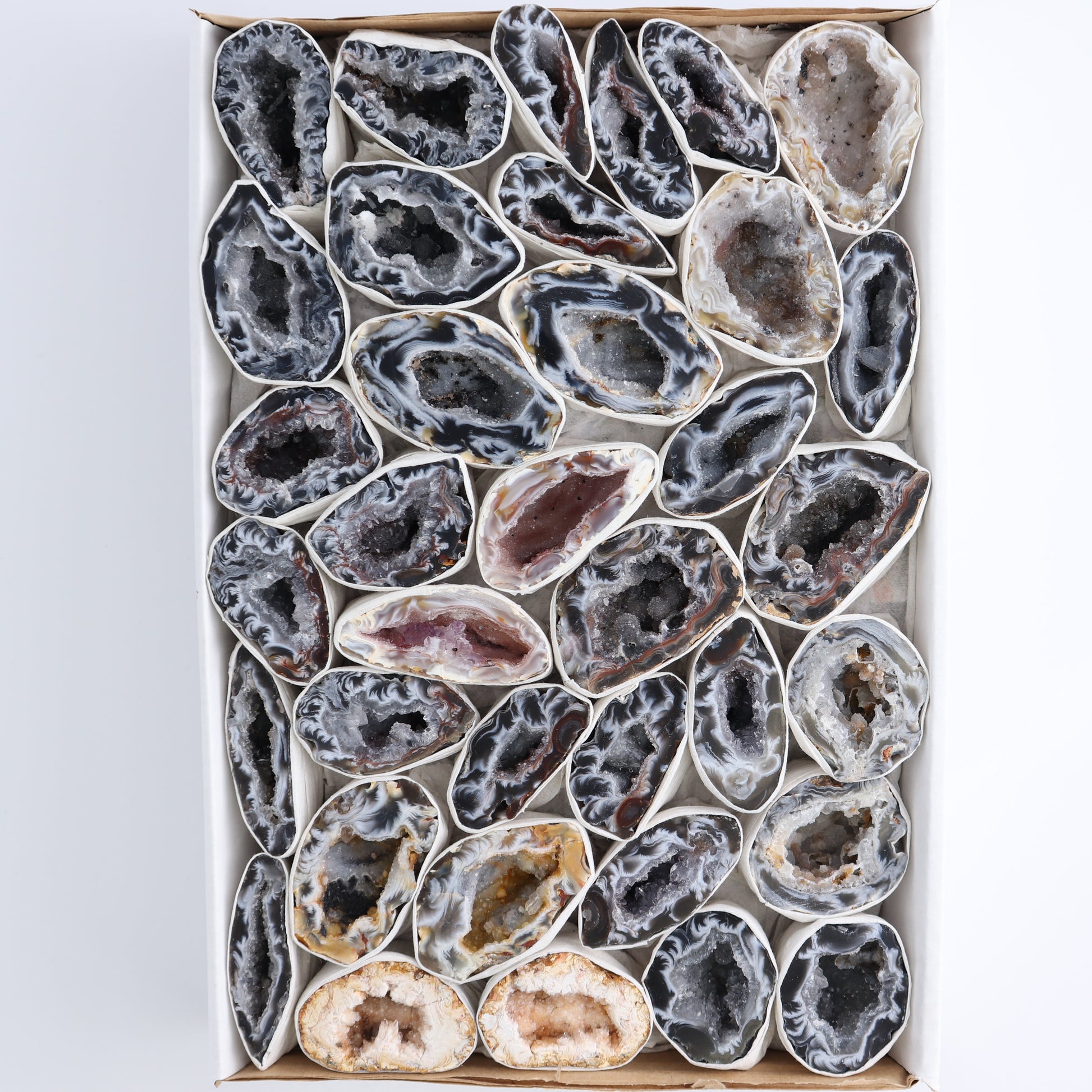 Agate Geodes Flat - Expert Wholesale and Supplier of Wholesale Crystals & Bulk Gemstones, ["Agate","Geodes"]