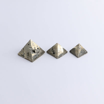 Pyrite Pyramids Set of 9 - Expert Wholesale and Supplier of Wholesale Crystals & Bulk Gemstones, ["Pyramids","Pyrite"]