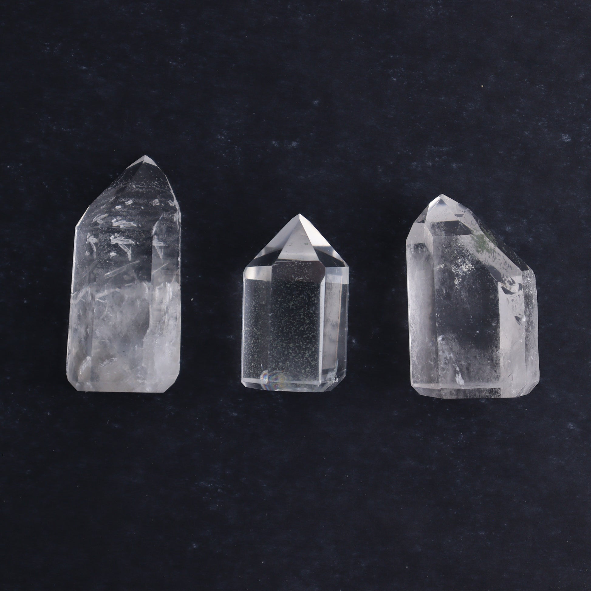 Garden Quartz Towers Set of 9 - Expert Wholesale and Supplier of Wholesale Crystals & Bulk Gemstones, ["Garden Quartz","Points","Quartz","Towers"]
