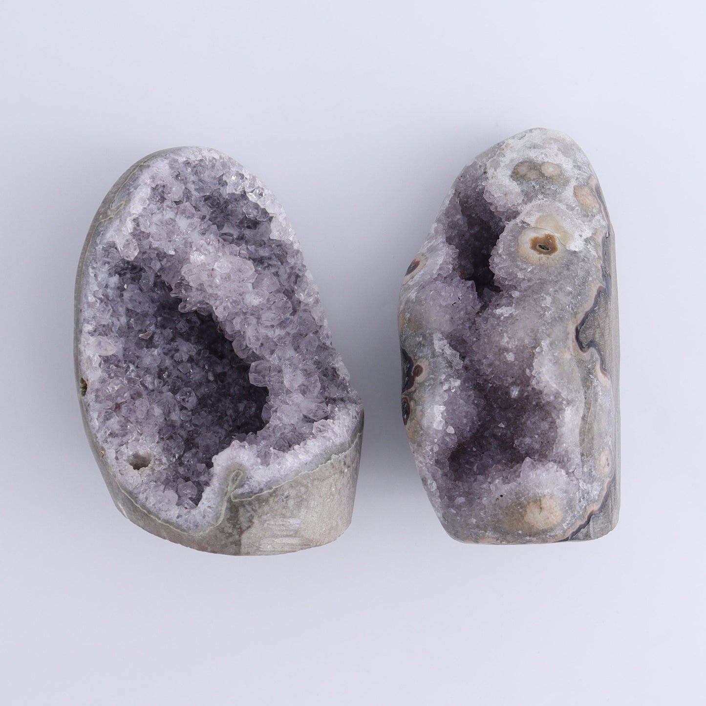 Uruguay Amethyst Cut Base Set of 6 - Expert Wholesale and Supplier of Wholesale Crystals & Bulk Gemstones, ["Amethyst","Cut Base","Uruguay"]