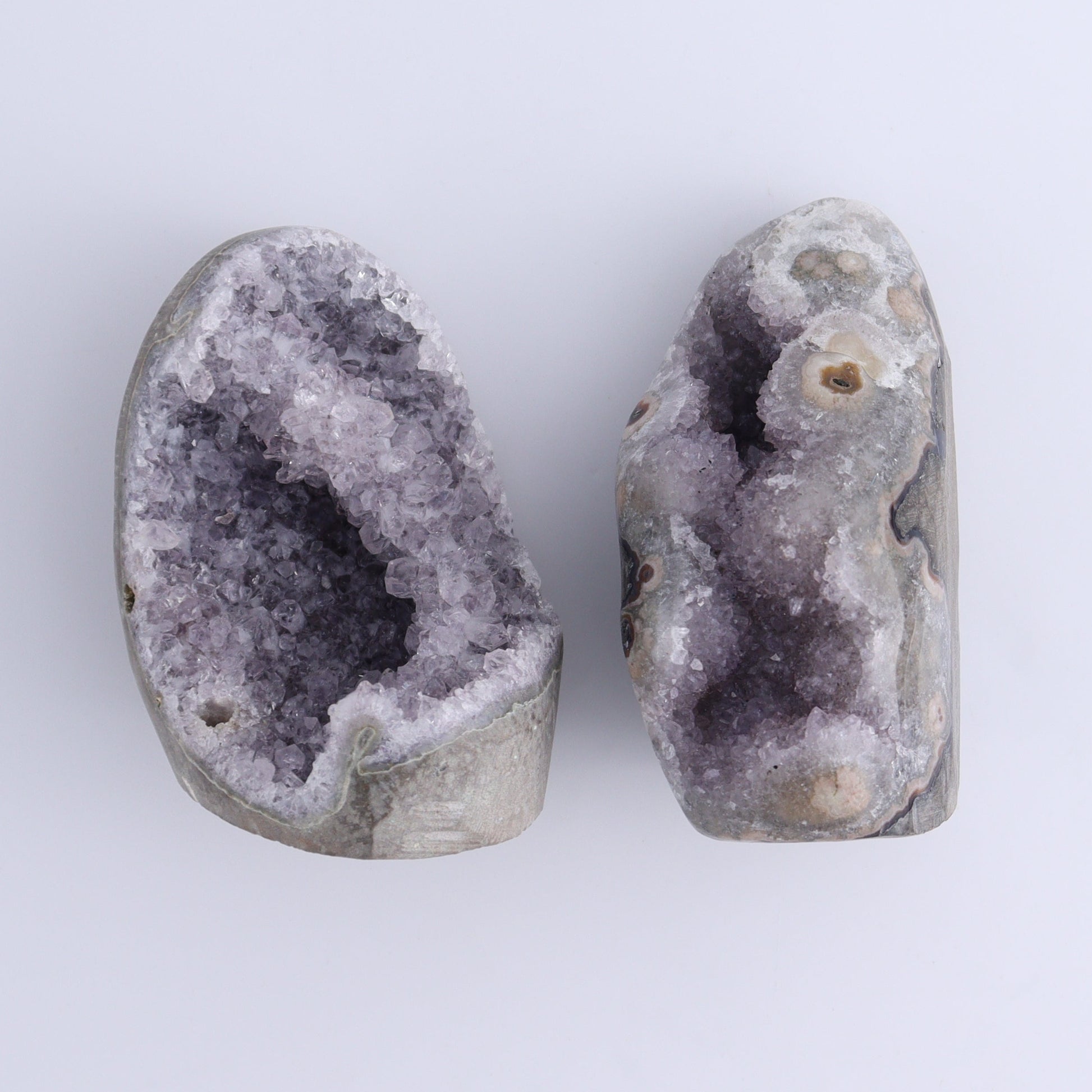 Uruguay Amethyst Cut Base Set of 6 - Expert Wholesale and Supplier of Wholesale Crystals & Bulk Gemstones, ["Amethyst","Cut Base","Uruguay"]