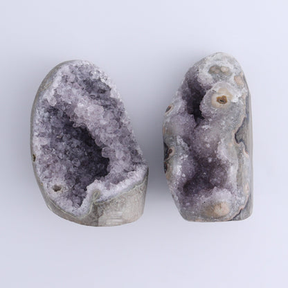 Uruguay Amethyst Cut Base Set of 6 - Expert Wholesale and Supplier of Wholesale Crystals & Bulk Gemstones, ["Amethyst","Cut Base","Uruguay"]