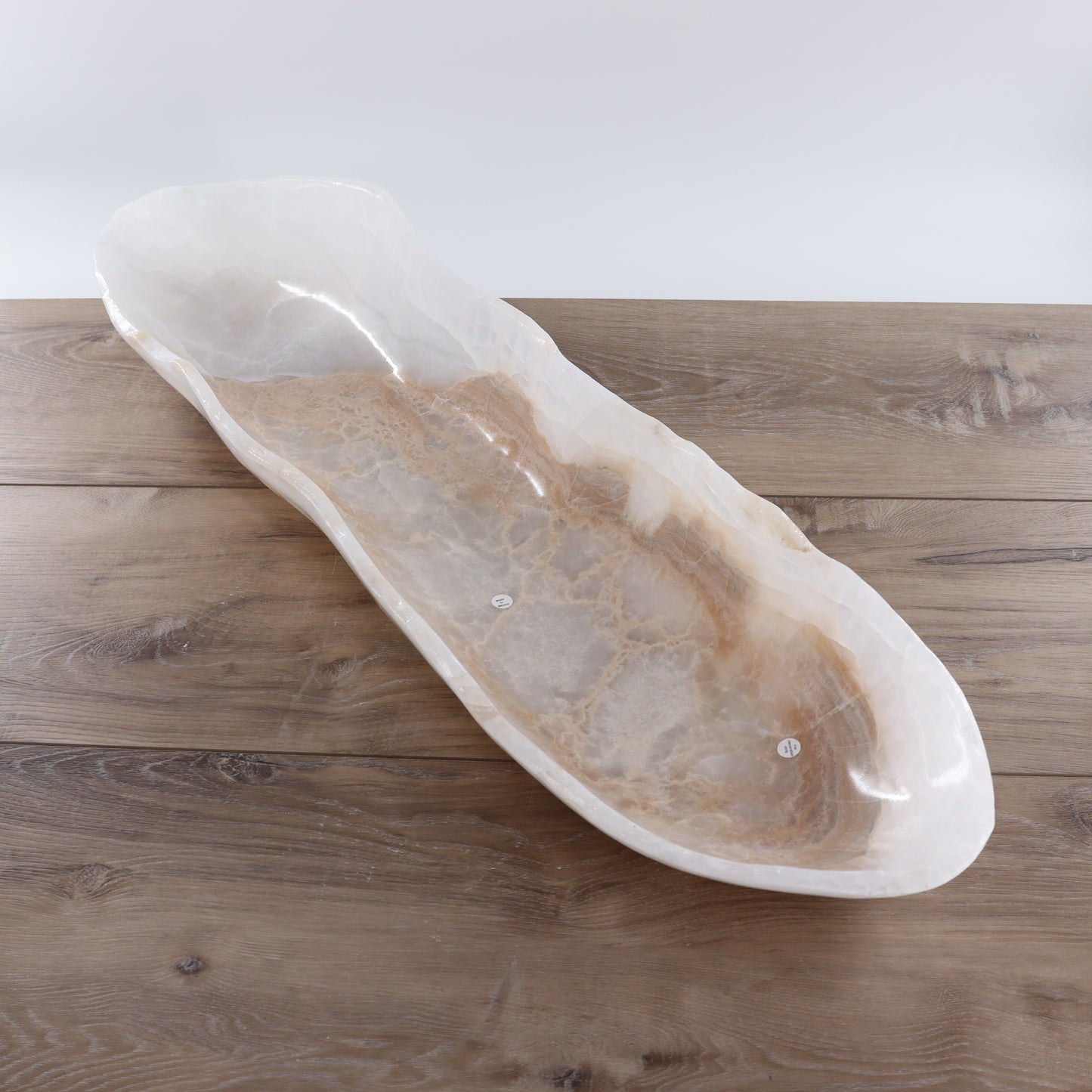 Mexican Onyx/Calcite Canoe Bowl - Expert Wholesale and Supplier of Wholesale Crystals & Bulk Gemstones, ["Bowls","Calcite","canoe","Mexico","onyx"]
