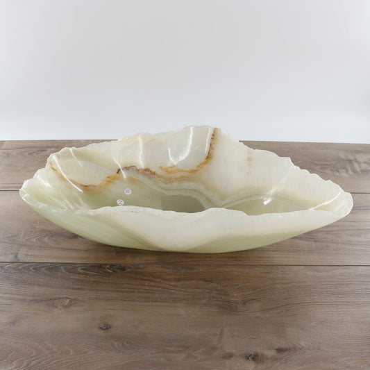 Mexican Onyx/Calcite Bowl 20" - Expert Wholesale and Supplier of Wholesale Crystals & Bulk Gemstones, ["Bowls","Calcite","Mexico","onyx"]