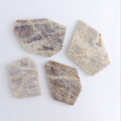 Moonstone Slices & Slabs Set of 4