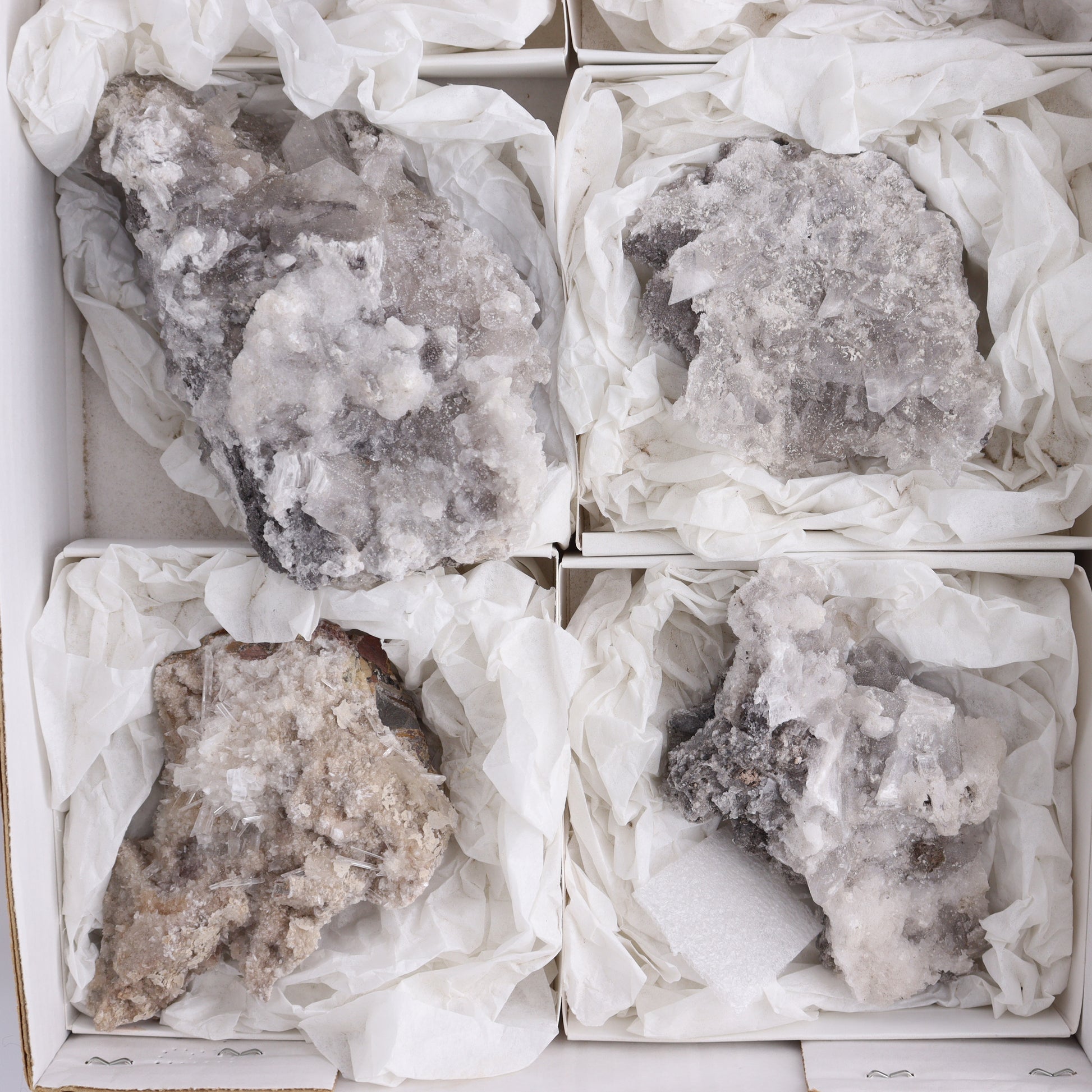 Selenite Clusters from Mexico Set of 6 - Expert Wholesale and Supplier of Wholesale Crystals & Bulk Gemstones, ["close_70","Clusters","Mexico","selenite"]