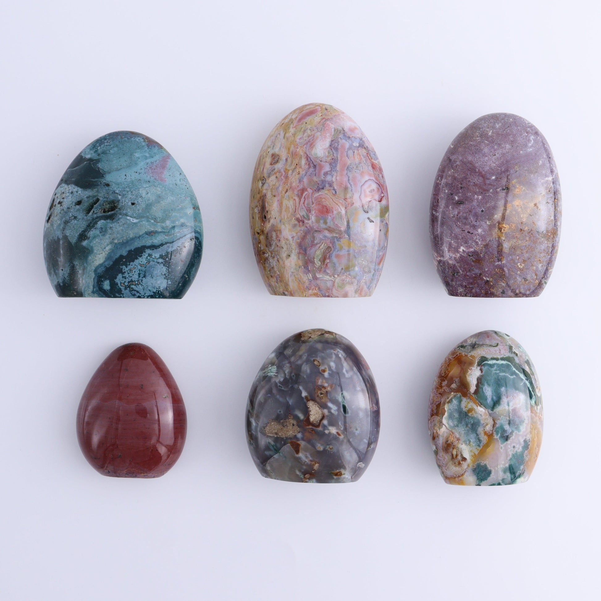 Ocean Jasper Freeform Set of 6 - Expert Wholesale and Supplier of Wholesale Crystals & Bulk Gemstones, ["Freeforms","jasper","Ocean Jasper"]