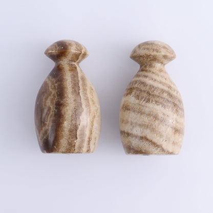 Mexican Onyx/Calcite Mushrooms Set of 6 - Expert Wholesale and Supplier of Wholesale Crystals & Bulk Gemstones, ["Calcite","Mexico","Mushrooms","onyx"]