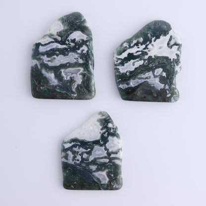 Moss Agate Slices & Slabs Set of 3 - Expert Wholesale and Supplier of Wholesale Crystals & Bulk Gemstones, ["Agate","Moss Agate","Slices and Slabs"]