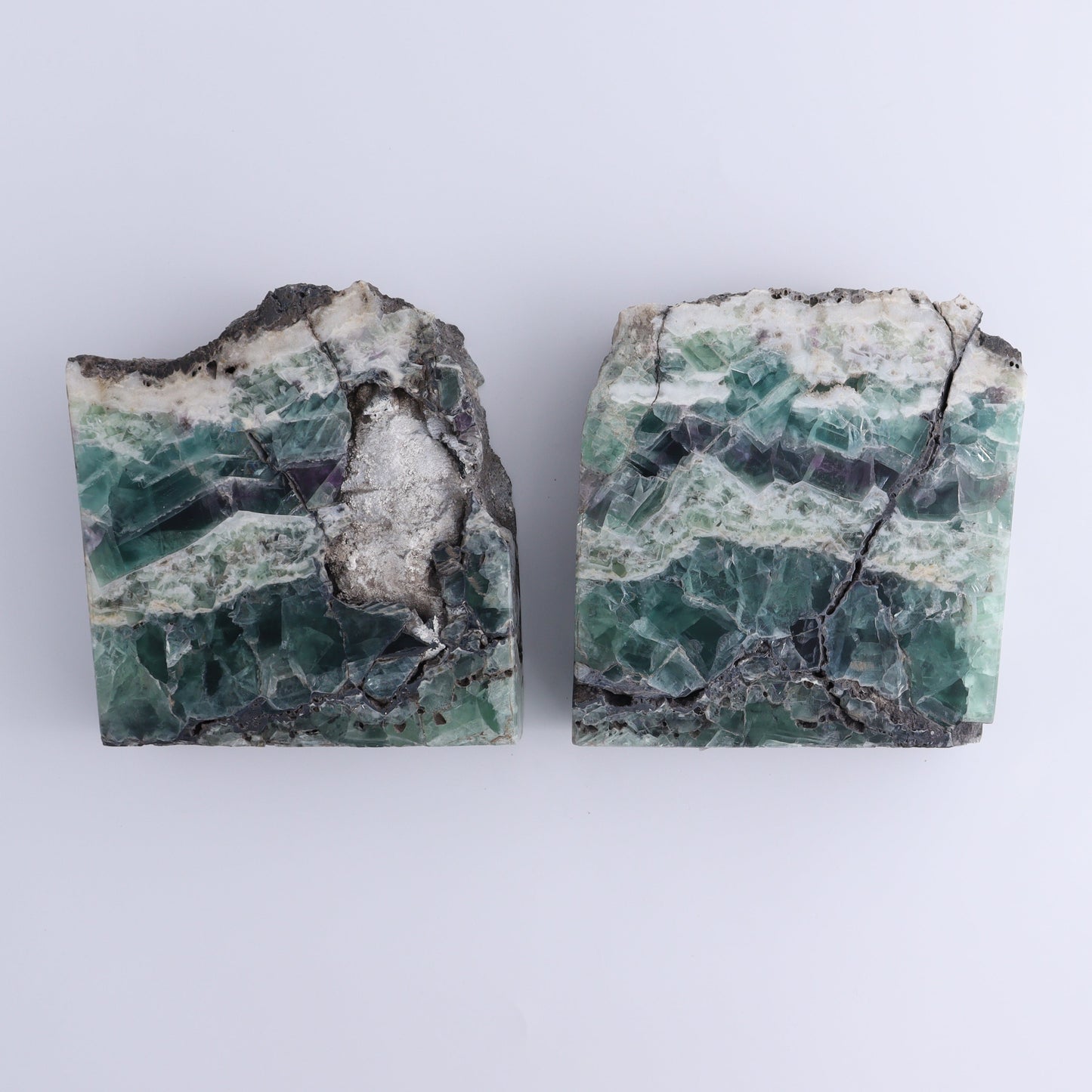 Fluorite Face Polished Set of 2 - Expert Wholesale and Supplier of Wholesale Crystals & Bulk Gemstones, ["Face Polished","Fluorite","Mexico"]