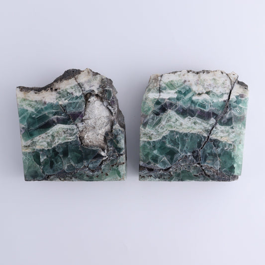 Fluorite Face Polished Set of 2 - Expert Wholesale and Supplier of Wholesale Crystals & Bulk Gemstones, ["Face Polished","Fluorite","Mexico"]