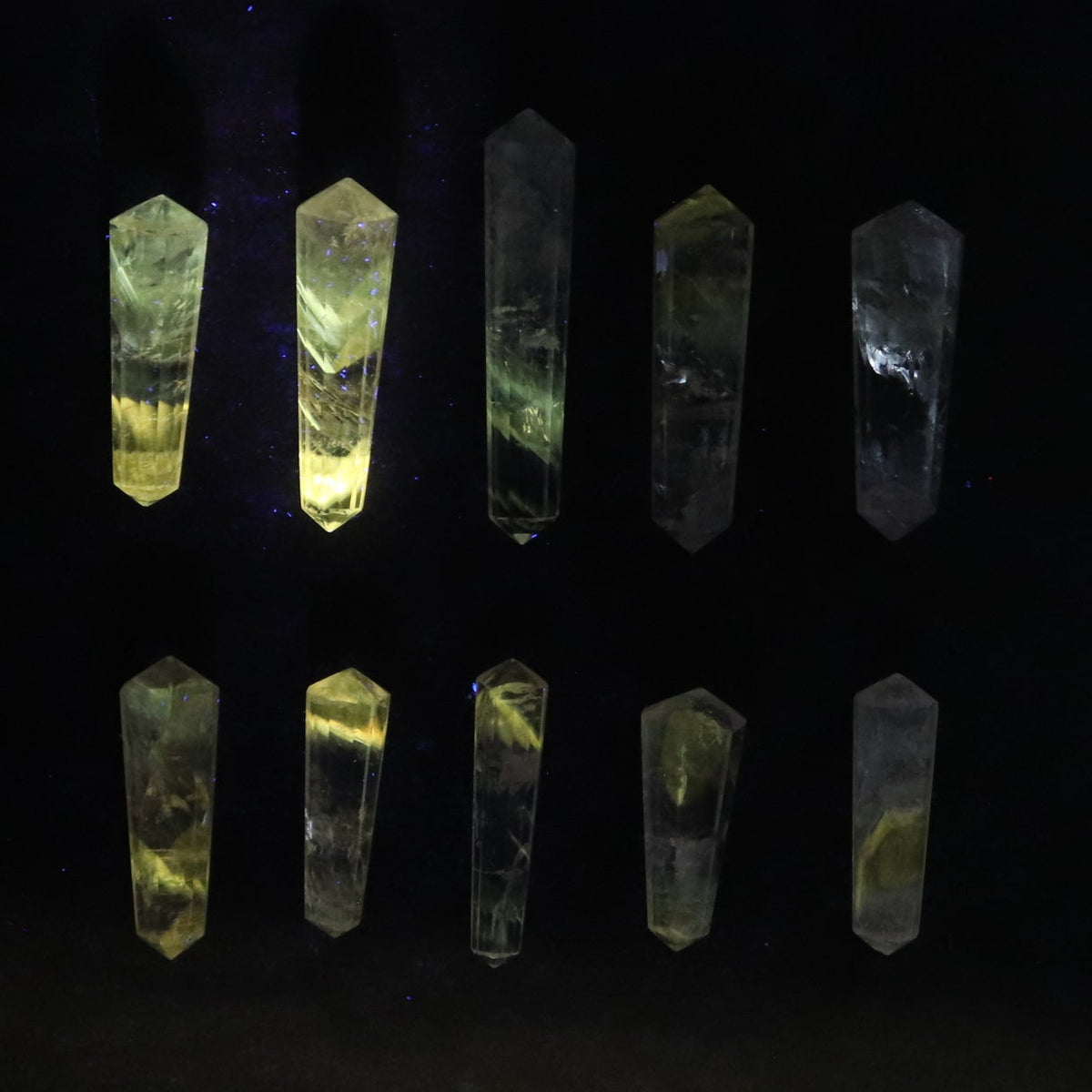 Powellite Amethyst UV Reactive Double Point Set of 10