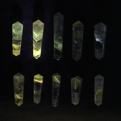 Powellite Amethyst UV Reactive Double Point Set of 10
