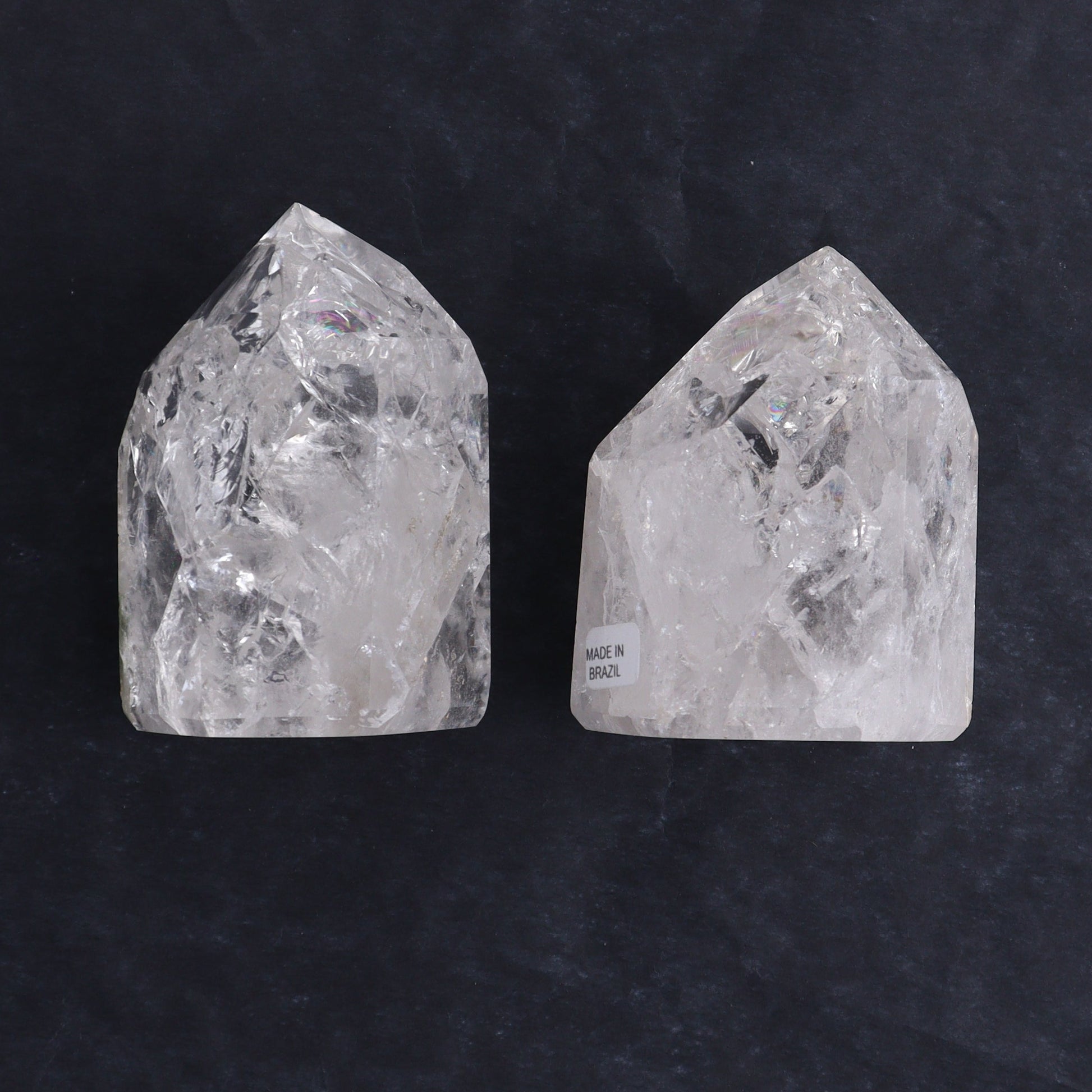 Crackled Quartz Towers Set of 6 - Expert Wholesale and Supplier of Wholesale Crystals & Bulk Gemstones, ["Clear Quartz","Crackled","Points","Quartz","Towers"]