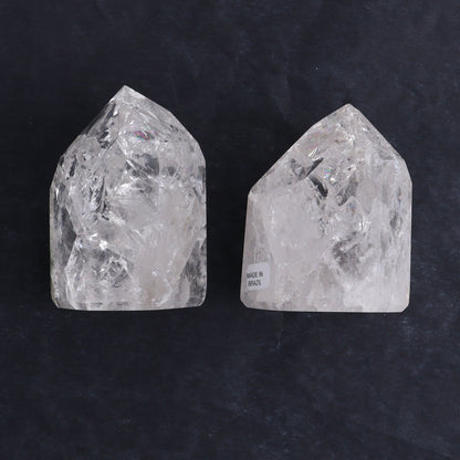Crackled Quartz Towers Set of 6 - Expert Wholesale and Supplier of Wholesale Crystals & Bulk Gemstones, ["Clear Quartz","Crackled","Points","Quartz","Towers"]