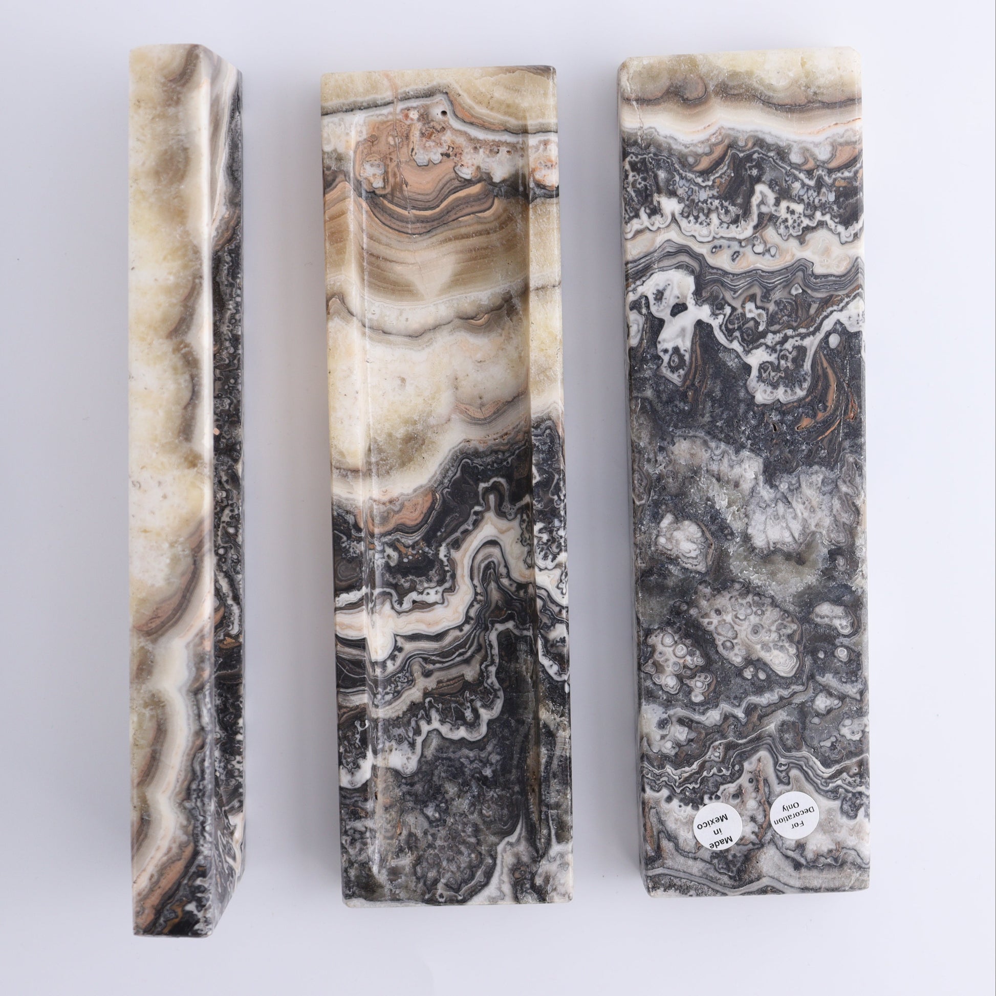 Onyx Incense Holders Set of 5 - Expert Wholesale and Supplier of Wholesale Crystals & Bulk Gemstones, ["Incense holders","Mexico","onyx"]