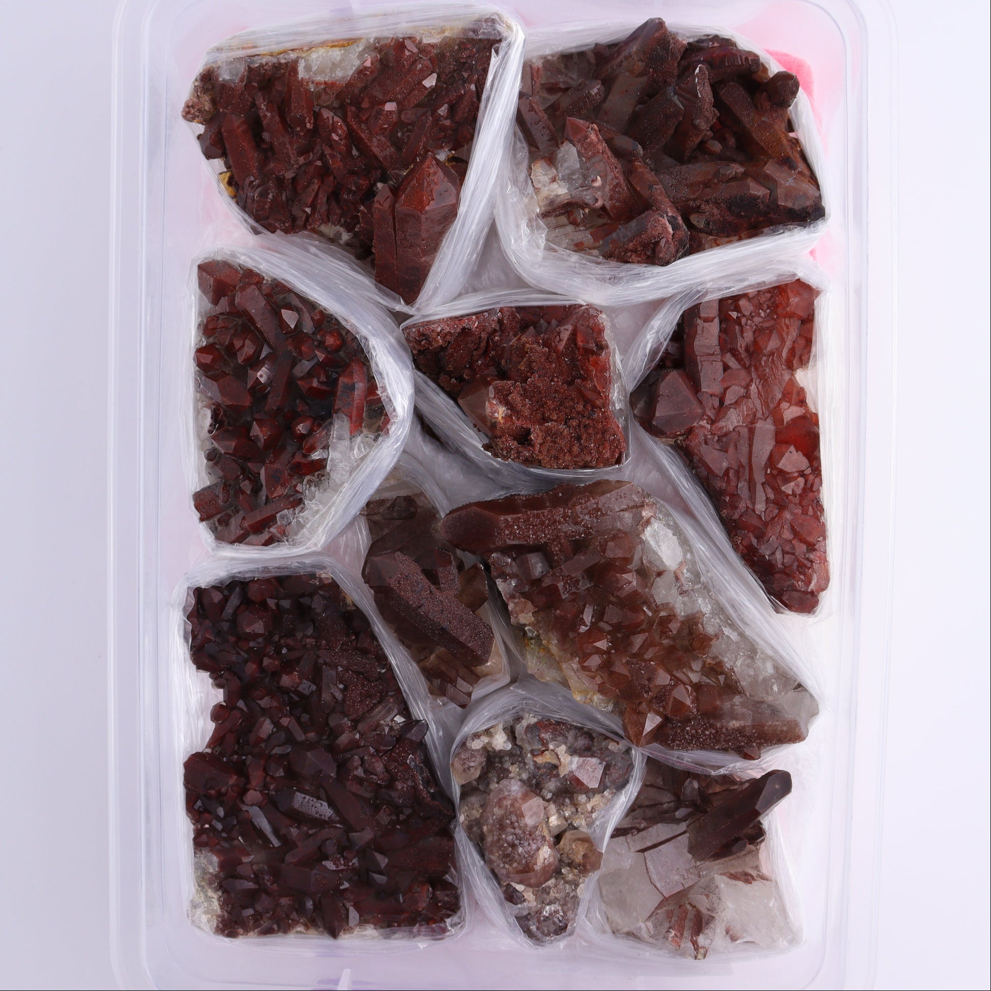 Quartz Hematite Inclusions Flat from Morocco - Expert Wholesale and Supplier of Wholesale Crystals & Bulk Gemstones, ["Flats","Hematite","Morocco","Quartz","Quartz Hematite"]