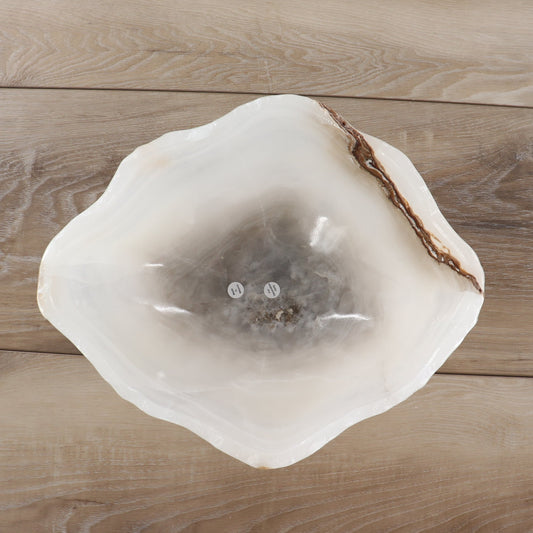 Mexican Onyx/Calcite Bowl 12" - Expert Wholesale and Supplier of Wholesale Crystals & Bulk Gemstones, ["Bowls","Calcite","Mexico","onyx"]