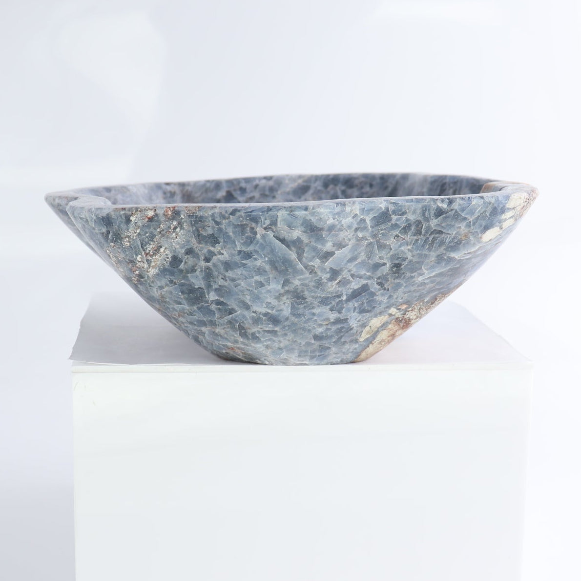 Blue Calcite Bowl 9"