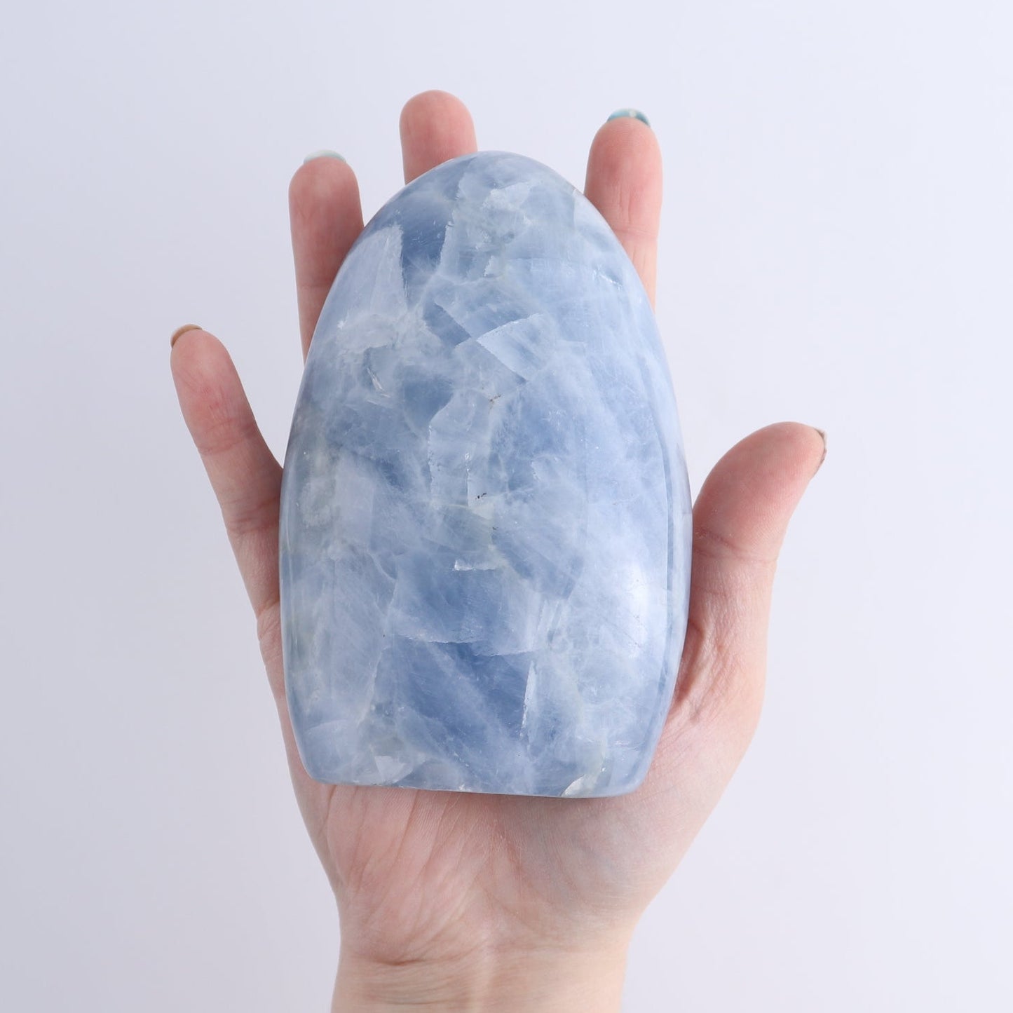 Blue Calcite Freeforms Set of 9