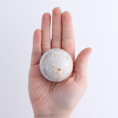 One Sphere Chalcedony Agate | Mi Esperanza Minerals | Supplier of Crystals and Onyx