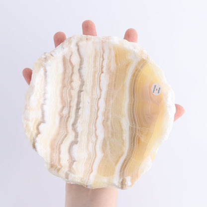 One Mexican Onyx/Calcite Yellow Zebra Rustic Bowl - Expert Wholesale and Supplier of Wholesale Crystals & Bulk Gemstones, ["bowl","Calcite","Catalog Onyx","Decorative Dish","Mexico","onyx"]