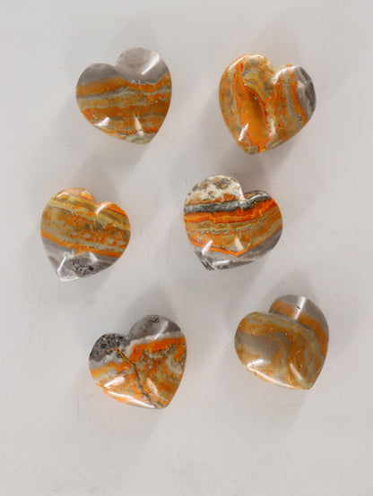Bumblebee Jasper Hearts Set of 6 - Expert Wholesale and Supplier of Wholesale Crystals & Bulk Gemstones, []