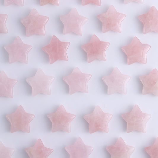 One Rose Quartz Star - Expert Wholesale and Supplier of Wholesale Crystals & Bulk Gemstones, ["moons","Rose Quartz"]