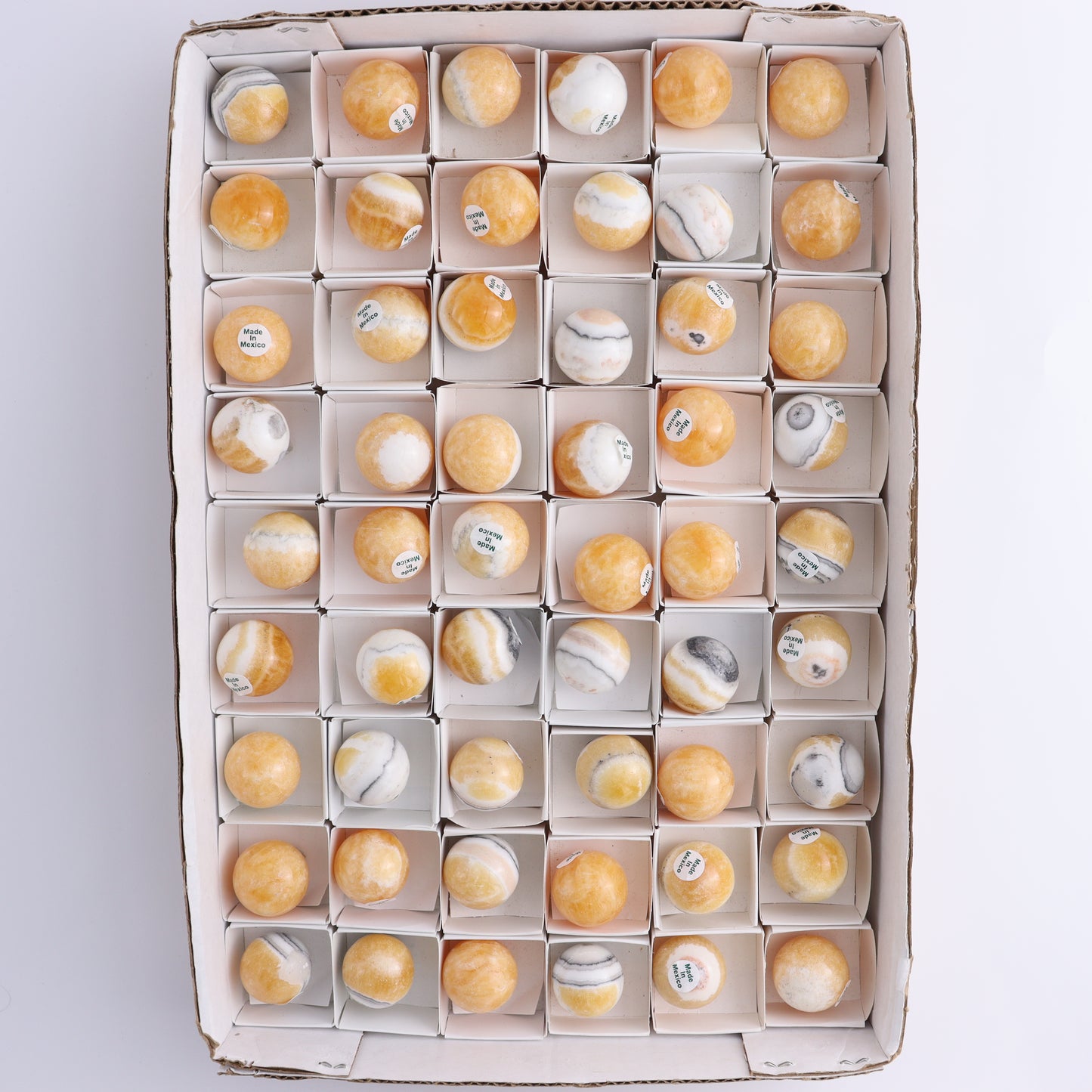 Onyx Spheres Set of 54 - Expert Wholesale and Supplier of Wholesale Crystals & Bulk Gemstones, ["Mexico","onyx","Spheres"]