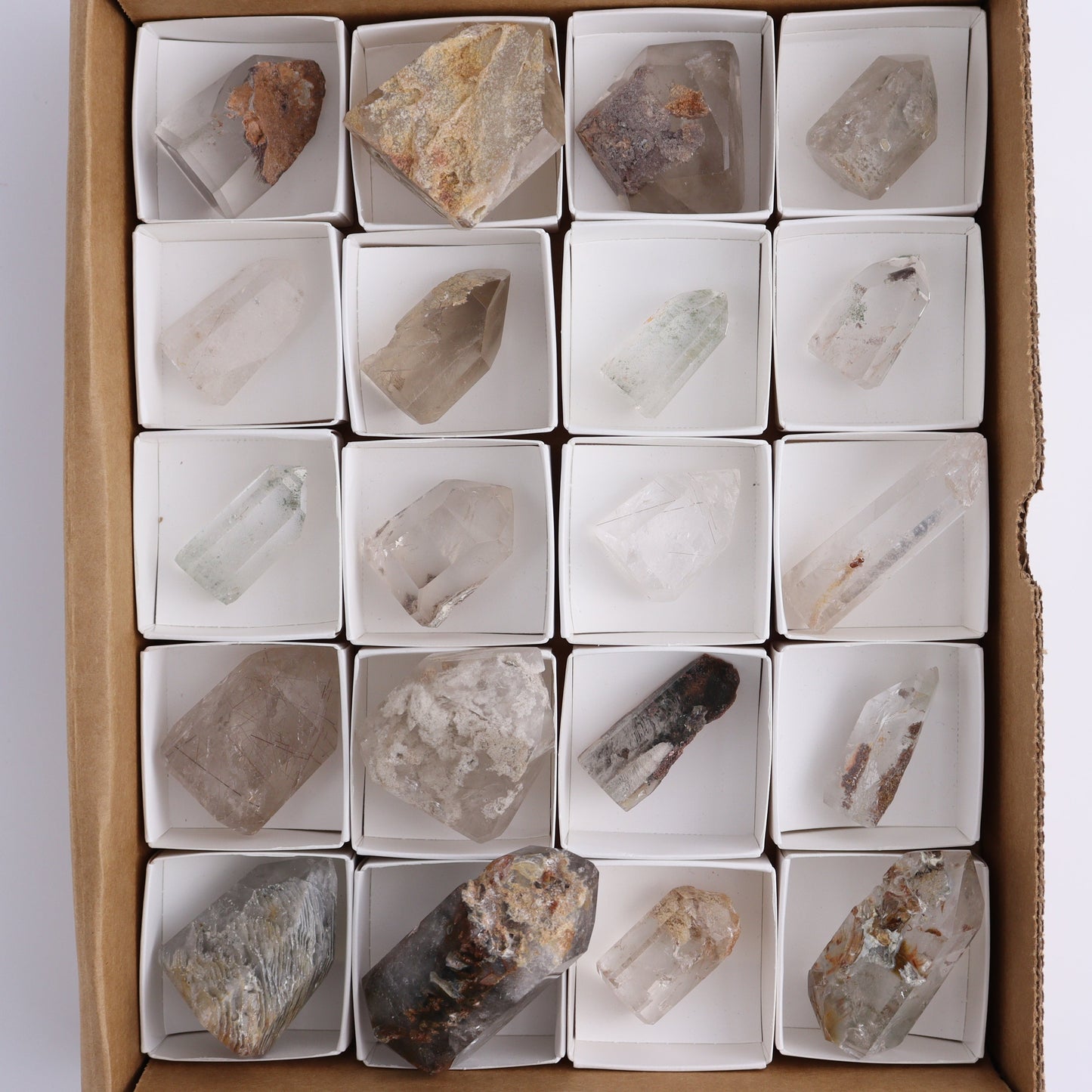 Garden Quartz Towers Set of 20 - Expert Wholesale and Supplier of Wholesale Crystals & Bulk Gemstones, ["Garden Quartz","Quartz","Towers"]