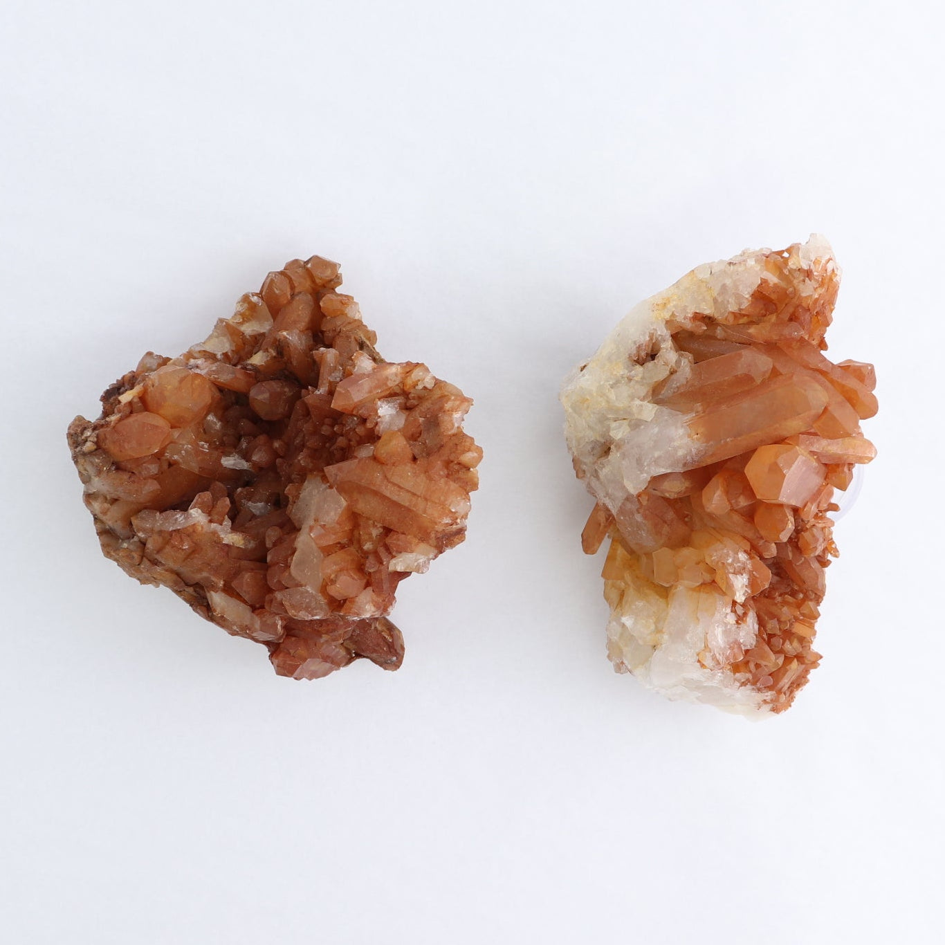 Dark Tangerine Quartz Clusters Set of 9 - Expert Wholesale and Supplier of Wholesale Crystals & Bulk Gemstones, ["Clusters","Quartz","Tangerine Quartz"]