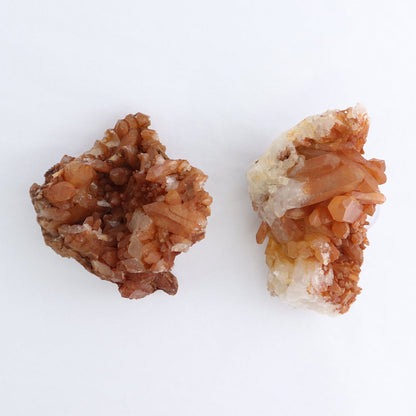 Dark Tangerine Quartz Clusters Set of 9 - Expert Wholesale and Supplier of Wholesale Crystals & Bulk Gemstones, ["Clusters","Quartz","Tangerine Quartz"]