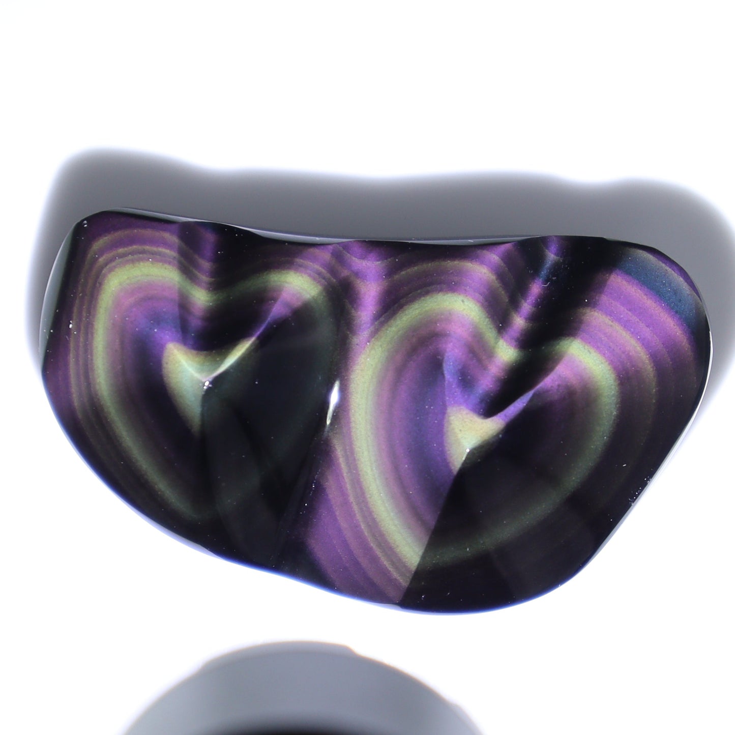 Rainbow Obsidian Heart Pairs Set of 8 - Expert Wholesale and Supplier of Wholesale Crystals & Bulk Gemstones, ["Hearts","Mexico","Rainbow Obsidian"]