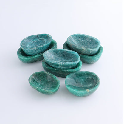 Amazonite Bowls Set of 8 - Expert Wholesale and Supplier of Wholesale Crystals & Bulk Gemstones, ["Amazonite","Bowls","Madagascar"]