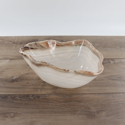 Mexican Onyx/Calcite Bowl 11"