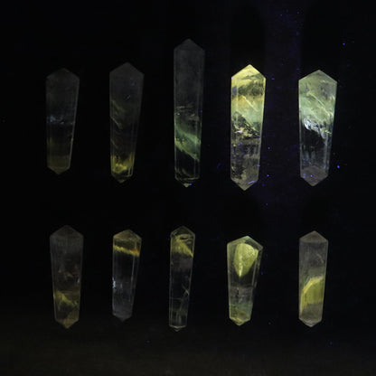 Powellite Amethyst UV Reactive Double Point Set of 10