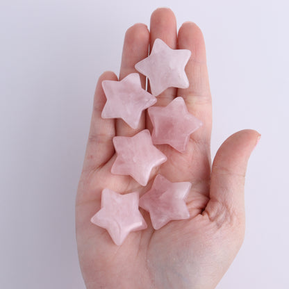 One Rose Quartz Star - Expert Wholesale and Supplier of Wholesale Crystals & Bulk Gemstones, ["moons","Rose Quartz"]