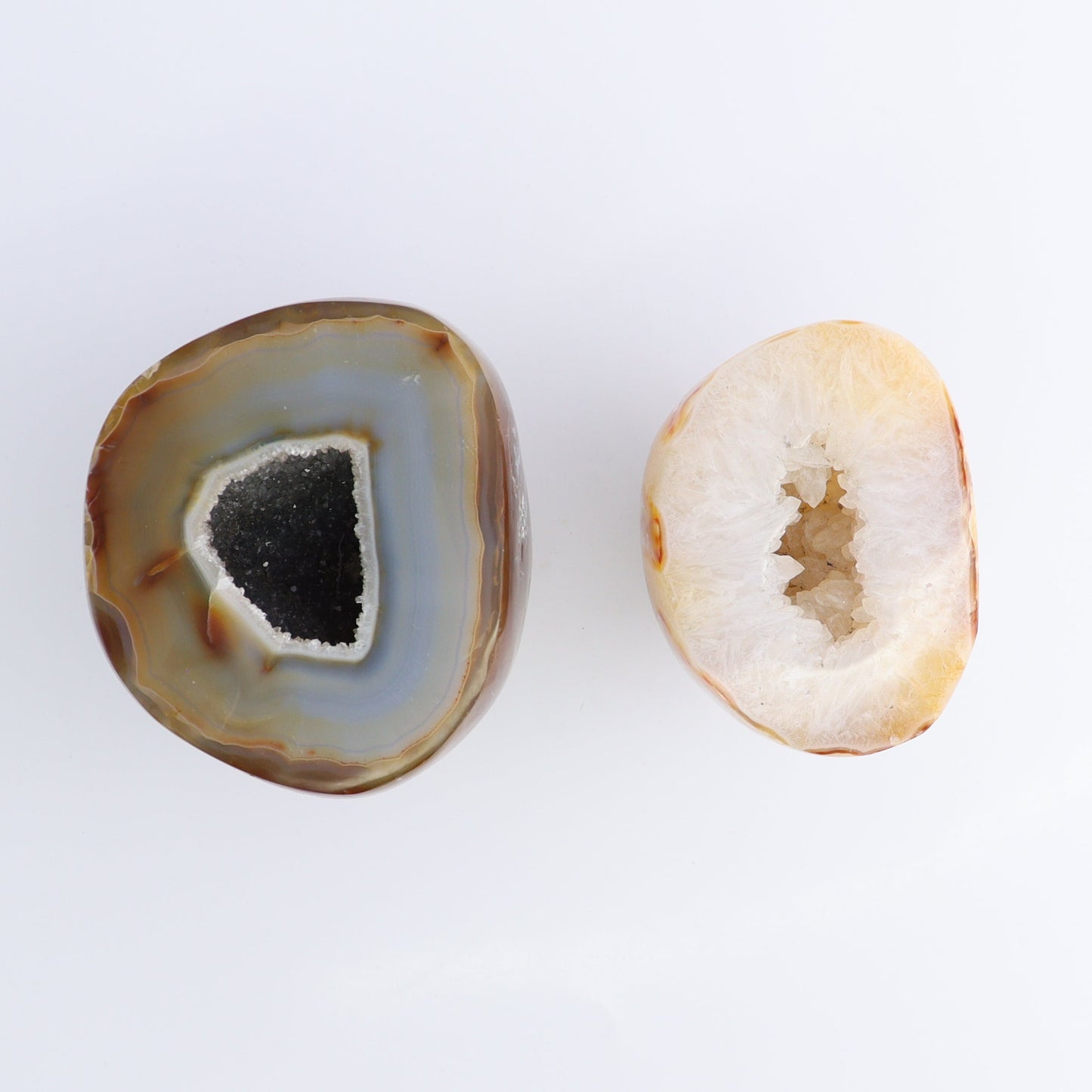 Carnelian Geodes Set of 2 - Expert Wholesale and Supplier of Wholesale Crystals & Bulk Gemstones, ["carnelian","Geodes","Madagascar"]