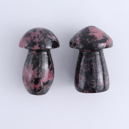 Rhodonite Mushrooms Set of 8 - Expert Wholesale and Supplier of Wholesale Crystals & Bulk Gemstones, ["Mushrooms","Rhodonite"]