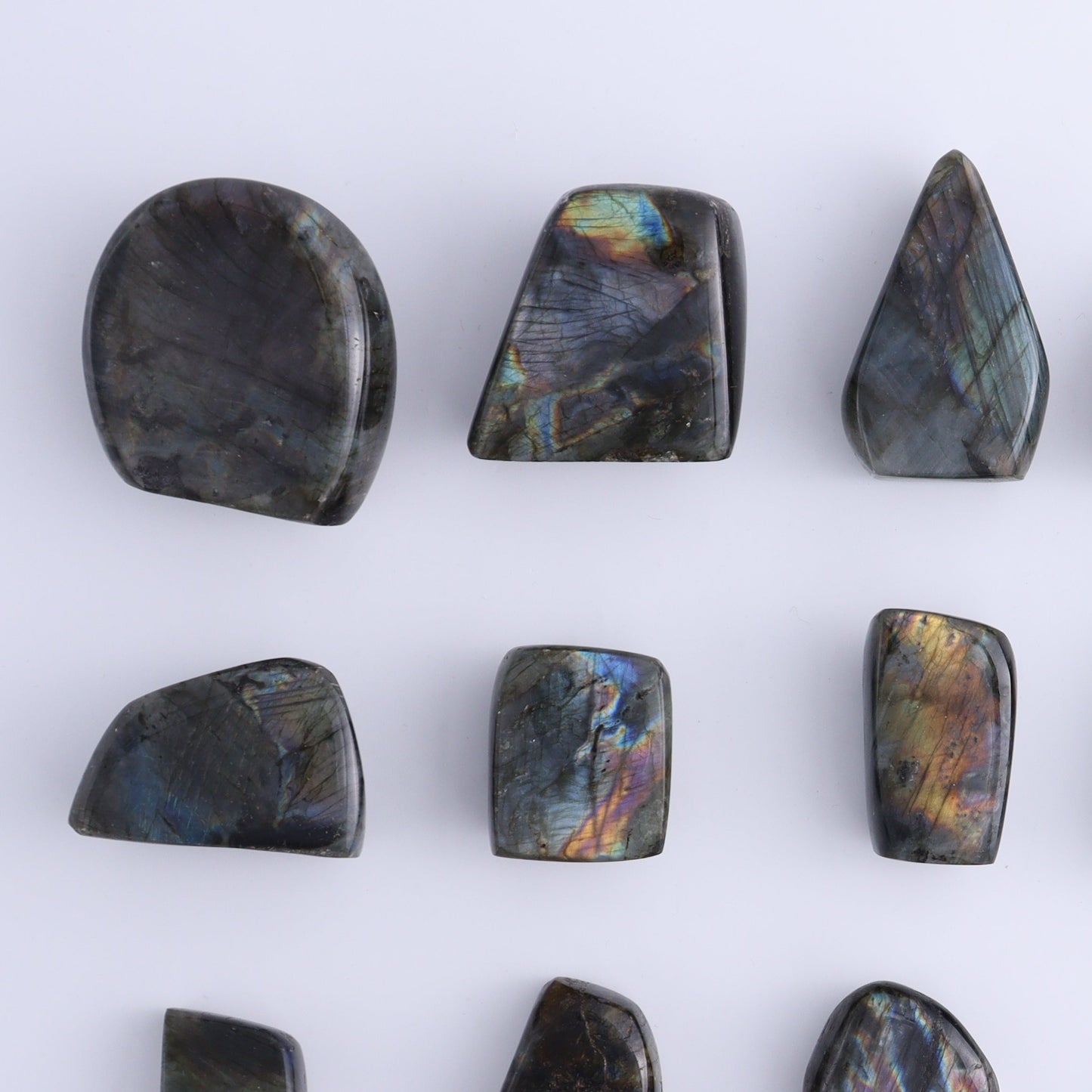 Labradorite Freeform Set of 20 - Expert Wholesale and Supplier of Wholesale Crystals & Bulk Gemstones, ["Freeforms","Labradorite","Madagascar"]