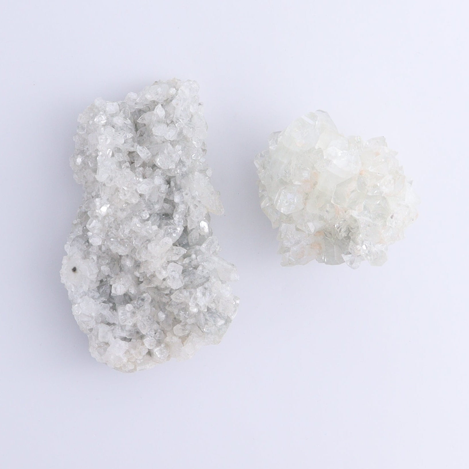 Apophyllite Clusters Set of 6 - Expert Wholesale and Supplier of Wholesale Crystals & Bulk Gemstones, ["Apophyllite","Clusters","Flats"]