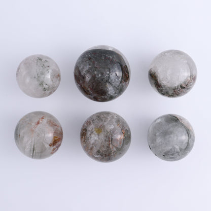 Garden Quartz Spheres Set of 6 - Expert Wholesale and Supplier of Wholesale Crystals & Bulk Gemstones, ["Garden Quartz","Quartz","Spheres"]